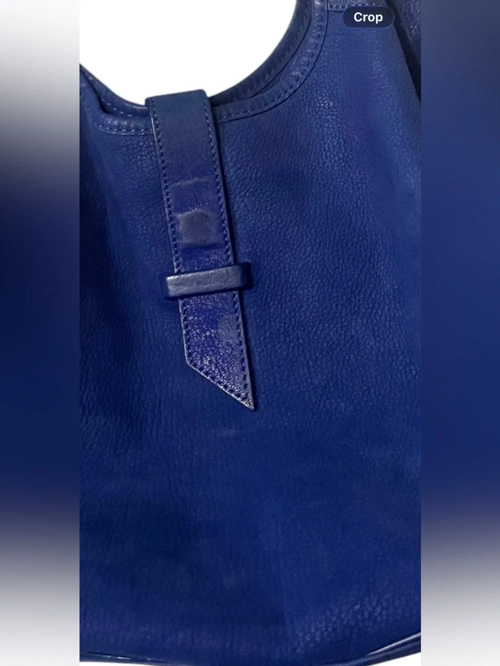 SJP by Sarah Jessica Parker Classic Large Cobalt Blue Leather Hobo Bag